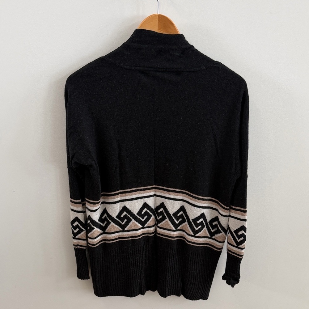 Aritzia Talula Black & Cream Angora Cashmere Blend Cardigan – Small - Picture 3 of 7
